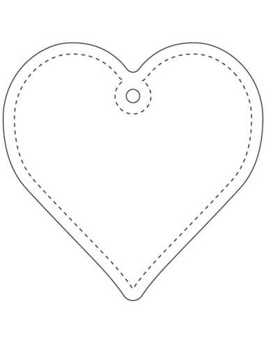 Gancio a forma di cuore leggero e catarifrangente in PVC RFX™ H-16