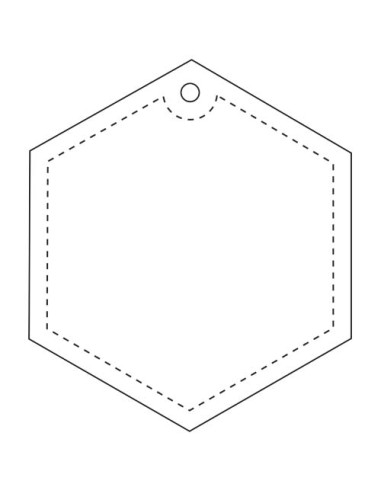 Gancio esagonale leggero catarifrangente in PVC RFX™ H-12