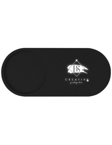 Stazione di ricarica wireless da 10 W con logo luminoso e portamatite in bambù SCX.design W17