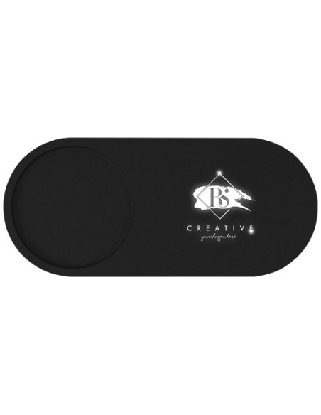 Stazione di ricarica wireless da 10 W con logo luminoso e portamatite in bambù SCX.design W17