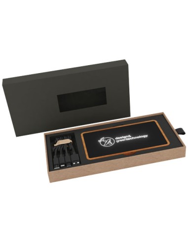 Power bank con ricarica wireless in legno da 10.000 mAh SCX.design P46