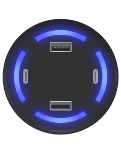 Caricabatterie smart home con logo luminoso SCX.design H11