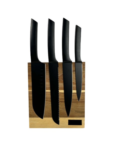 Set con coltelli da cucina e tagliere SCX.design K04