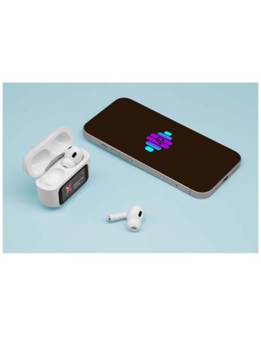 Auricolari ANC con custodia di ricarica e touchscreen interattivo SCX.design E26