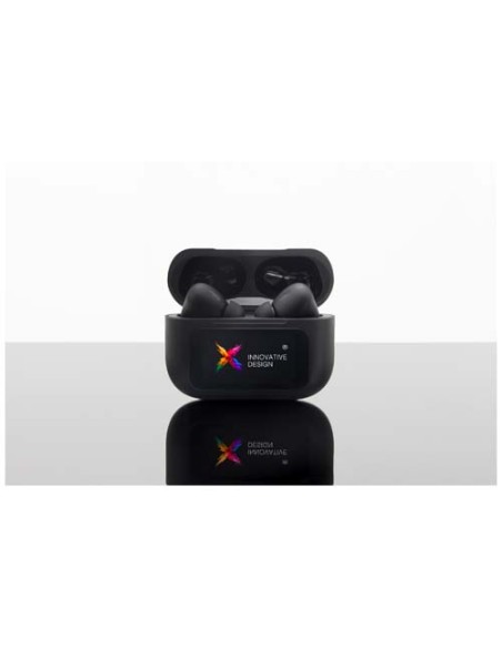 Auricolari ANC con custodia di ricarica e touchscreen interattivo SCX.design E26