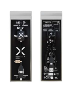Cavo di ricarica con interruttore e logo luminoso da 60 W SCX.design C32