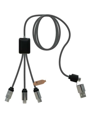 Cavo di ricarica di Tipo-C con doppio logo luminoso da 60 W SCX.design C33 