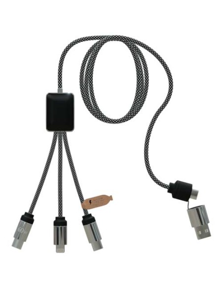 Cavo di ricarica di Tipo-C con doppio logo luminoso da 60 W SCX.design C33 