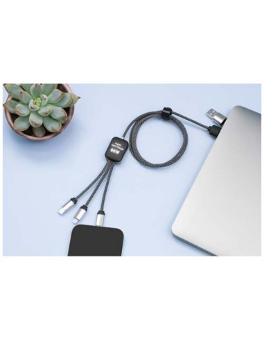 Cavo di ricarica di Tipo-C con doppio logo luminoso da 60 W SCX.design C33 