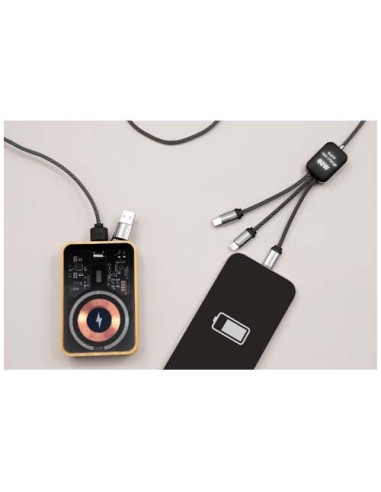 Cavo di ricarica di Tipo-C con doppio logo luminoso da 60 W SCX.design C33 