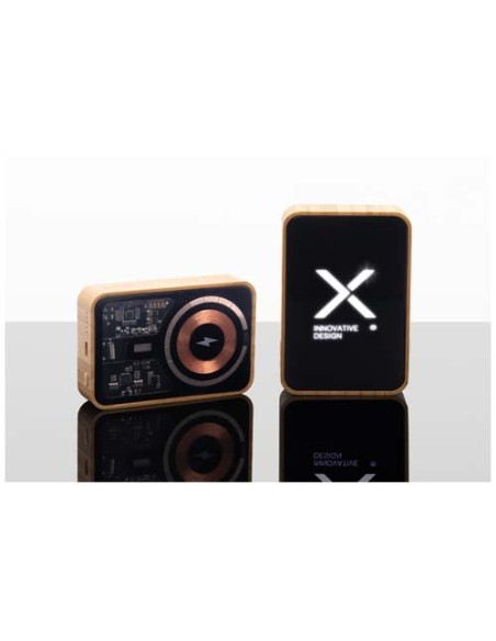 Power bank in bamboo 10.000 mAh MagSafe SCX.design P27