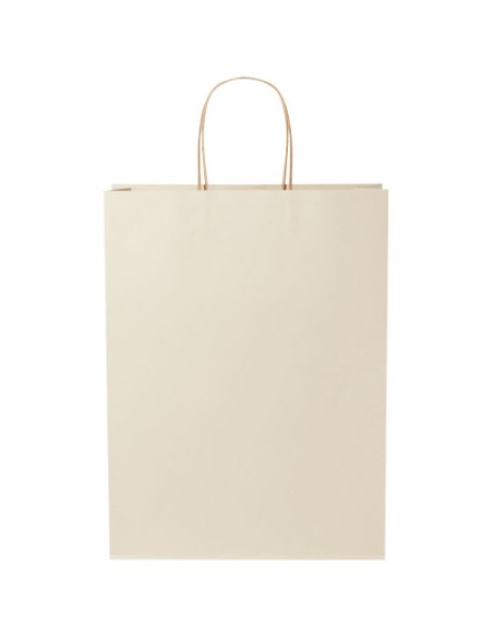 Shopper in carta da 150g/m2 realizzato con scarti agricoli con manici intrecciati - 31 x 12 x 41 cm