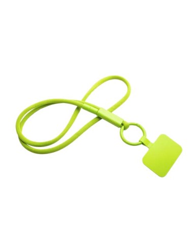 Lanyard con supporto per telefono e tubetto in plastica riciclata Tubyard
