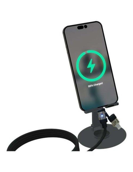 Supporto per telefono ruotabile a 360° con cavo di ricarica 4 in 1 da 240 W SCX.design O34 