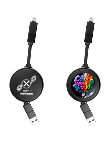 Cavo di ricarica retrattile 4 in 1 da 65 W SCX.design C42 