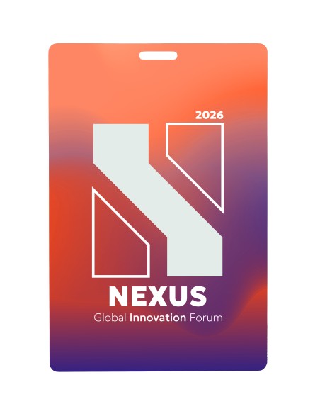 Badge con cordino 120x80 mm