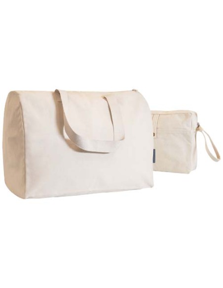 Borsa da viaggio e pochette in cotone biologico Citizen Green Combio