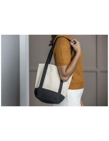 Tote bag mini in cotone riciclato certificato GRS da 320 g/m² Sam