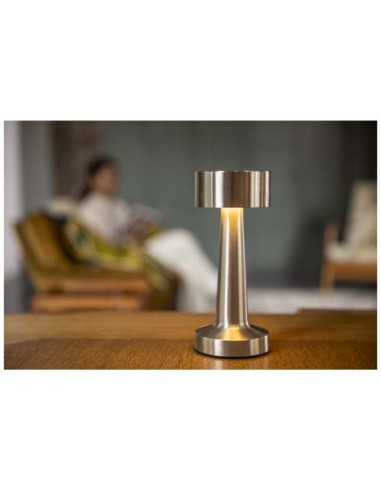 Lampada da tavolo ricaricabile e dimmerabile con 3 modalità di luce Aludra