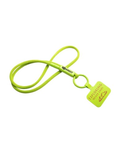 Lanyard con supporto per telefono e tubetto in plastica riciclata Tubyard