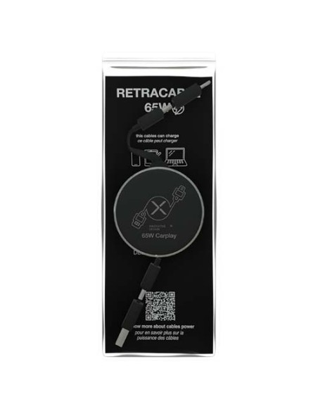 Cavo di ricarica retrattile 4 in 1 da 65 W SCX.design C42 