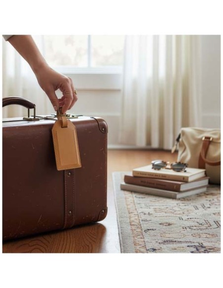 Etichetta per bagagli in pelle riciclata Citizen Green Milou