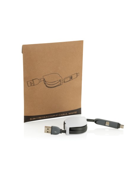 Cavo retrattile 3 in 1