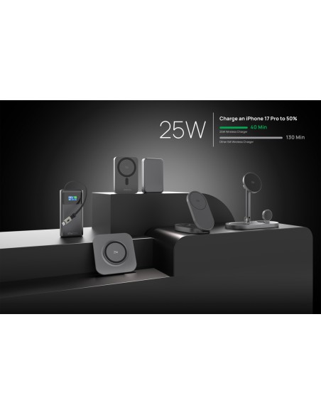 Caricatore wireless magnetico ultra veloce Quantum 25W