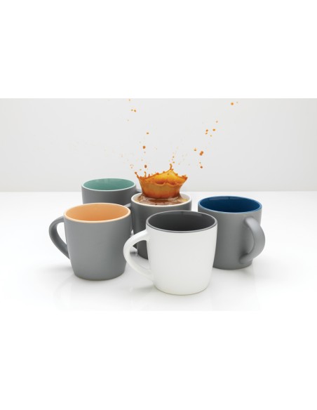 Tazza in ceramica con interni colorati 300ml