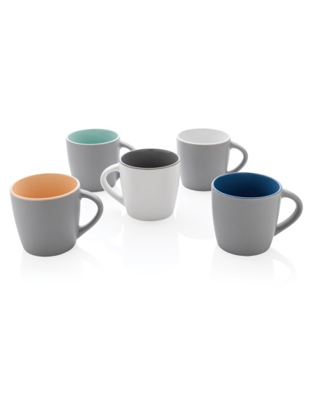 Tazza in ceramica con interni colorati 300ml