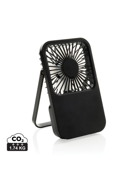 Ventilatore ricaricabile da tavolo Aervina uin rPlastica RCS