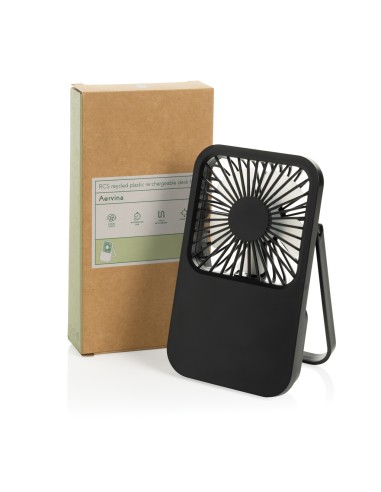 Ventilatore ricaricabile da tavolo Aervina uin rPlastica RCS