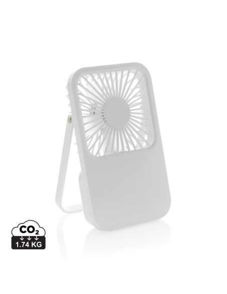 Ventilatore ricaricabile da tavolo Aervina uin rPlastica RCS