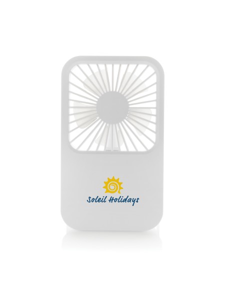 Ventilatore ricaricabile da tavolo Aervina uin rPlastica RCS