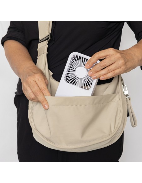 Ventilatore ricaricabile da tavolo Aervina uin rPlastica RCS