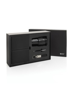 Set regalo business deluxe Swiss Peak con bicchiere RCS