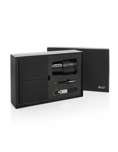 Set regalo business deluxe Swiss Peak con bicchiere RCS
