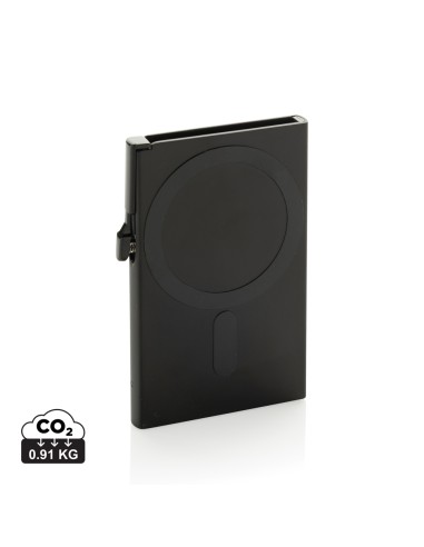 Porta carte magnetico RFID in alluminio per smartphone