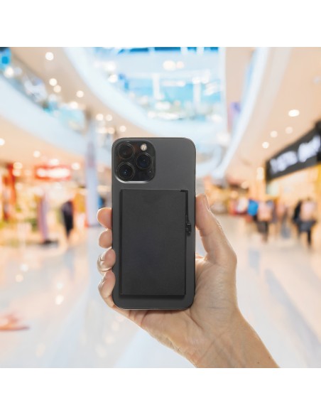 Porta carte magnetico RFID in alluminio per smartphone