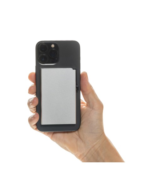 Porta carte magnetico RFID in alluminio per smartphone