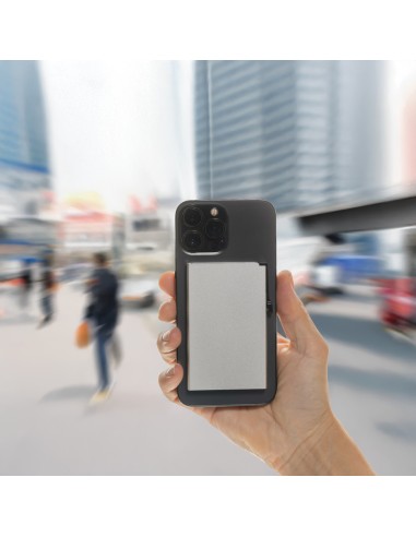 Porta carte magnetico RFID in alluminio per smartphone