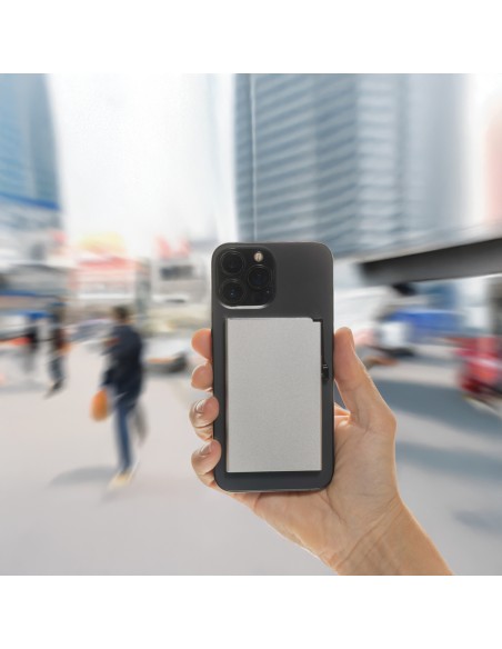 Porta carte magnetico RFID in alluminio per smartphone