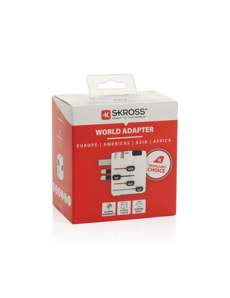 SKROSS Adattatore da viaggio universale Pro 3 poli