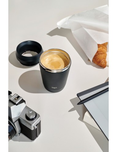 Bicchiere Topl in rAcciaio con tappo 360 brevettato 235ml