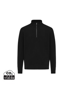 Felpa mezza zip IQONIQ Elgon in cotone riciclato
