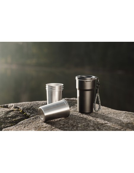 Set 4 tazze in rAcciaio VINGA Parks RCS 250ml