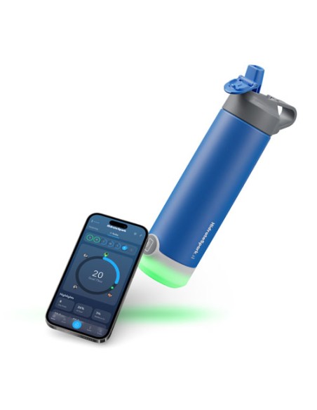 Borraccia smart in acciaio inossidabile con isolamento sottovuoto da 592 ml HidrateSpark® TAP
