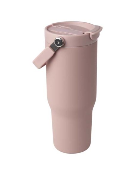 Bicchiere termico da 900 ml in acciaio inossidabile riciclato certificato RCS con sottovuoto in rame e coperchio a doppia fun