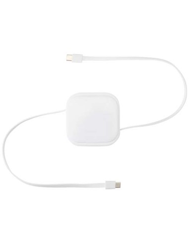 Cavo retrattile 5 in 1 in materiale riciclato con cavo retrattile per la sincronizzazione dei dati e la ricarica rapida da 10