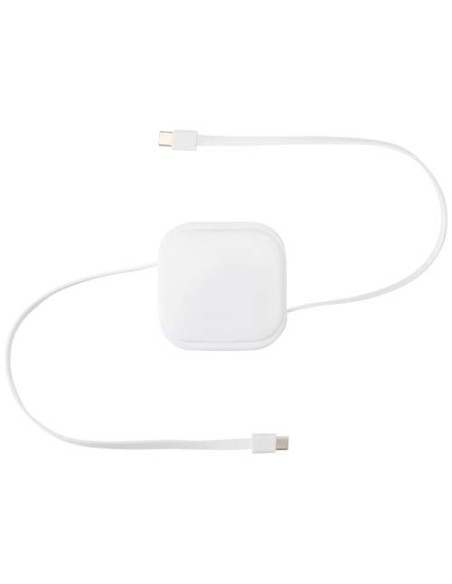 Cavo retrattile 5 in 1 in materiale riciclato con cavo retrattile per la sincronizzazione dei dati e la ricarica rapida da 10